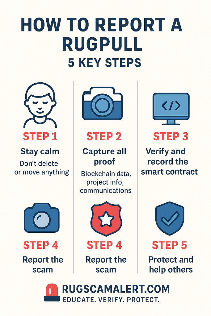 How to Report and Collect Evidence When You’re Rugpulled or Scammed
